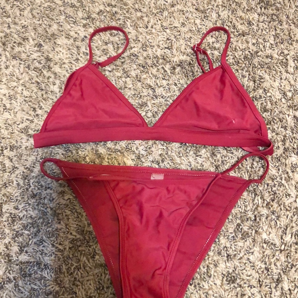 NWOT burgundy bikini